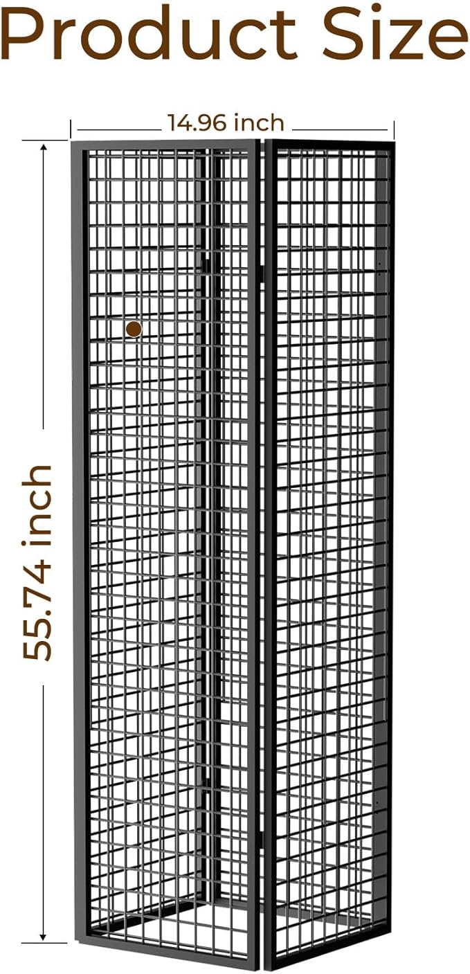 DEMEGA Grid Wall Panels Foldable Gridwall Panel Display Stand Art Show Display Panels for Vendor Events Craft Shows Merch Display