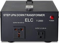 ELC T Series 2000+ Watt Voltage Converter Transformer - Step Up/Down - 110v to 220v / 220v to 110v Power Converter - Circuit Breaker Protection, CE Certified [3-Years Warranty]