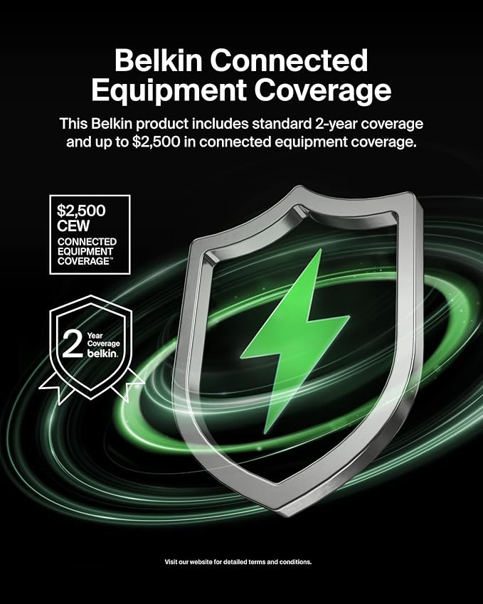 Belkin Portable Charger, Power Bank with Integrated Cable 20000 mAh 30W - Fast Charging USB C Power Delivery - iPhone 17, Air, Pro, Pro Max, iPad, AirPods, Apple Watch, Galaxy S25, & More - Black