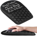 BOCHEERY Ergonomic Mouse Pad Wrist Support,Upgrade Mousepad with Massage Design,Non-Slip PU Base Desktop Mouse Pads for Pain Relief, Computer, Office & Home,12 x 8 in（F-Inspirational Quote）