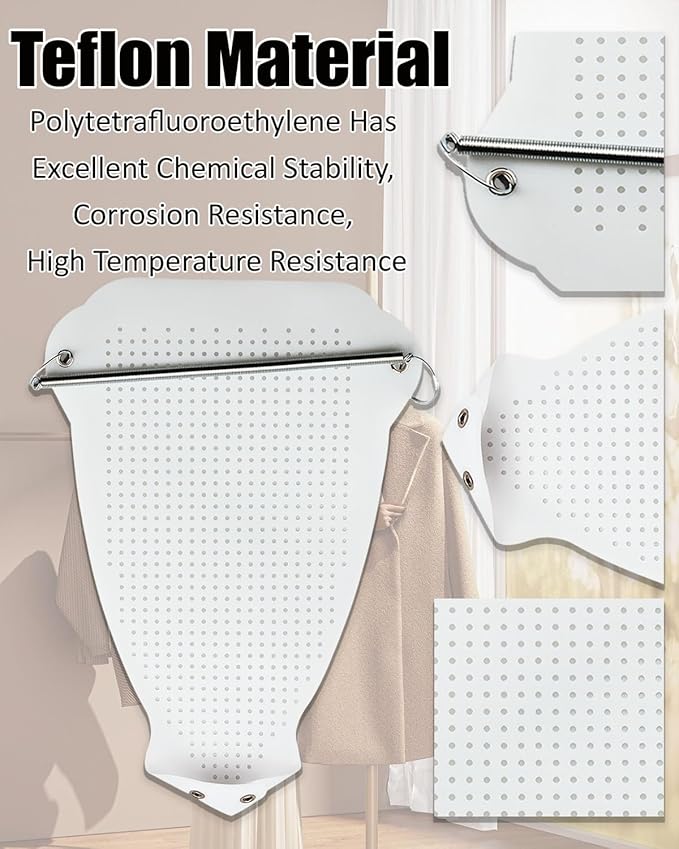 2025 Universal Iron Covers Anti scalding, Pressing Cloth for Ironing,Suitable for steam Ironing pad Accessories Made of fine Fabrics Such as Silk and Wool. 2-Pack (0.5mm)