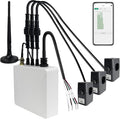 Smart Home Energy Monitor with 3 300A Clamps EdgeAnt, Real-Time Accurate Energy Consumption Tracking and Save Money, Home Energy Automation and Control, Solar Net Metering 2.4 GHz WiFi
