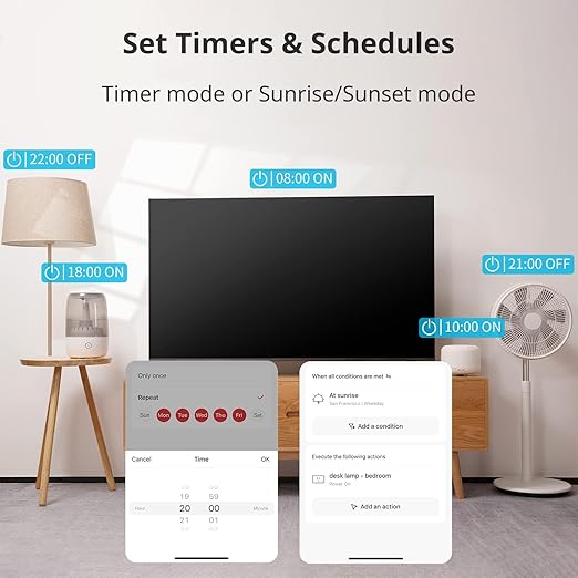 【2025 New】 SwitchBot Smart Plug Mini 15A(2 Pack), Energy Monitor, Smart Home WiFi(2.4GHz) & Bluetooth Outlet, Compatible with Alexa & Google Home, APP Remote Control & Timer Function, No Hub Required
