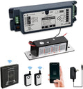 WiFi Access Control 400lb Holding Force Electic Magnetic Door Lock System Kit with Remote and Smartphone app Control, paired with Wireless Push Panel Switch (Electric Strike Lock kit)