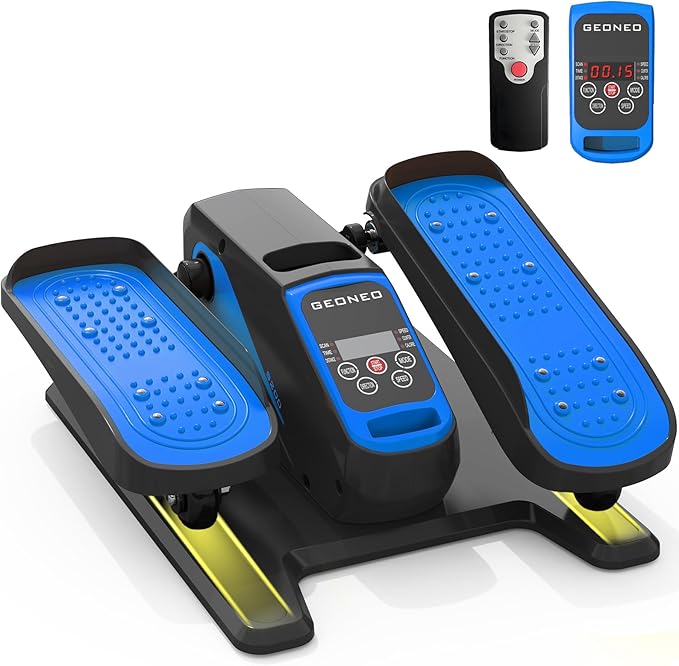 Under Desk Elliptical Machine, Electric Elliptical Exerciser for Senior, Quiet and Small Electric Seated Pedal Exerciser for Home with Remote Control and 12 Adjustable Speeds