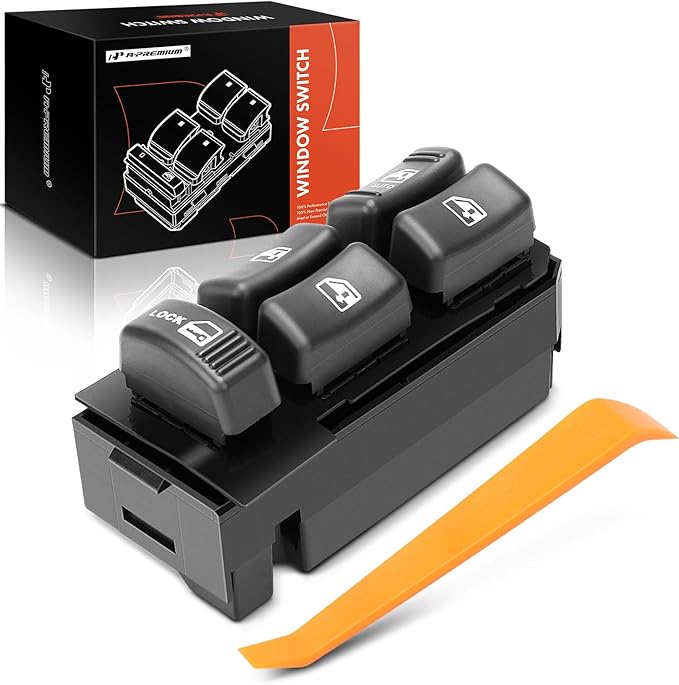 A-Premium Master Power Window Switch Compatible with 1995-2005 Chevrolet Tahoe Blazer C/K 1500 2500 3500 Suburban, GMC Yukon Jimmy, Cadillac Escalade, Oldsmobile Bravada, Replace# 19244658, 15151360