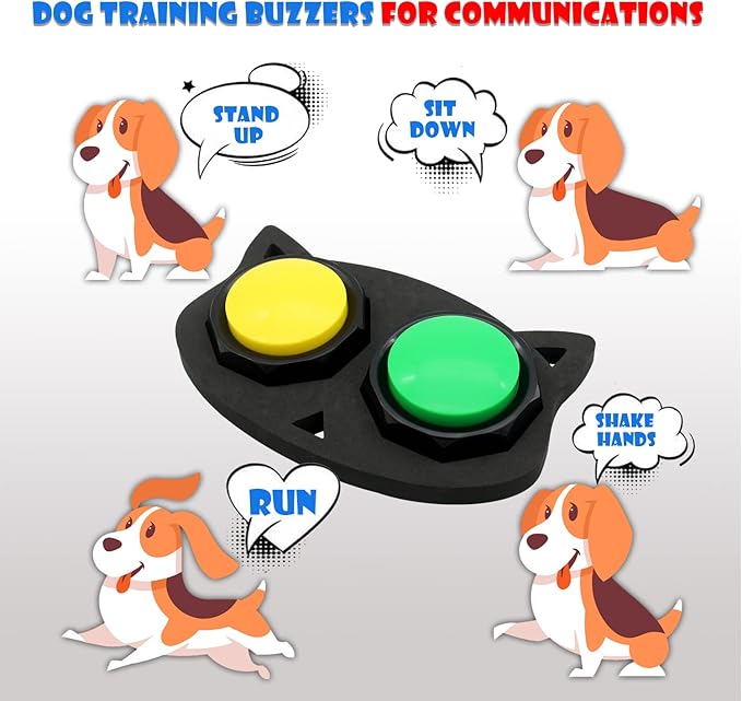 ANLIKY Recordable Button, Dog Training Buttons for Communication, Game Buzzers, Talking Button, Upgraded Version 30 Second Custom Recordable, Easy Button, Material Safety