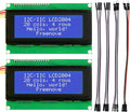 Freenove I2C IIC LCD 2004 Module (2 Pack), TWI Serial 20x4 Display, Compatible with Arduino Raspberry Pi Pico ESP32 ESP8266