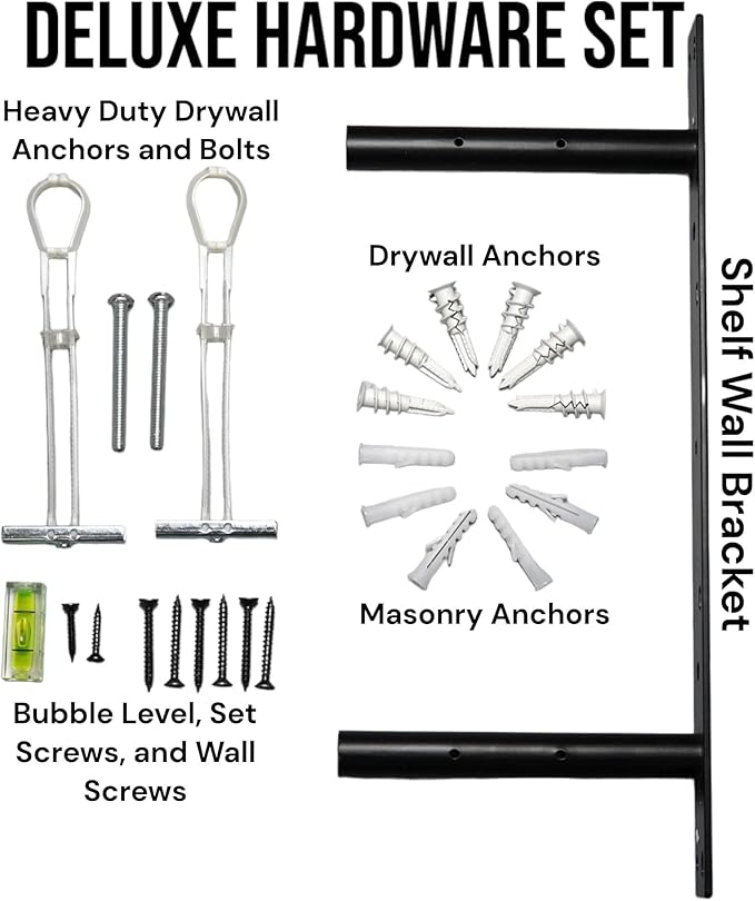 Bendy3D Solutions 24" Tonal Accessory Shelf - (Black, 24" Shelf - 6/8 Mounts)