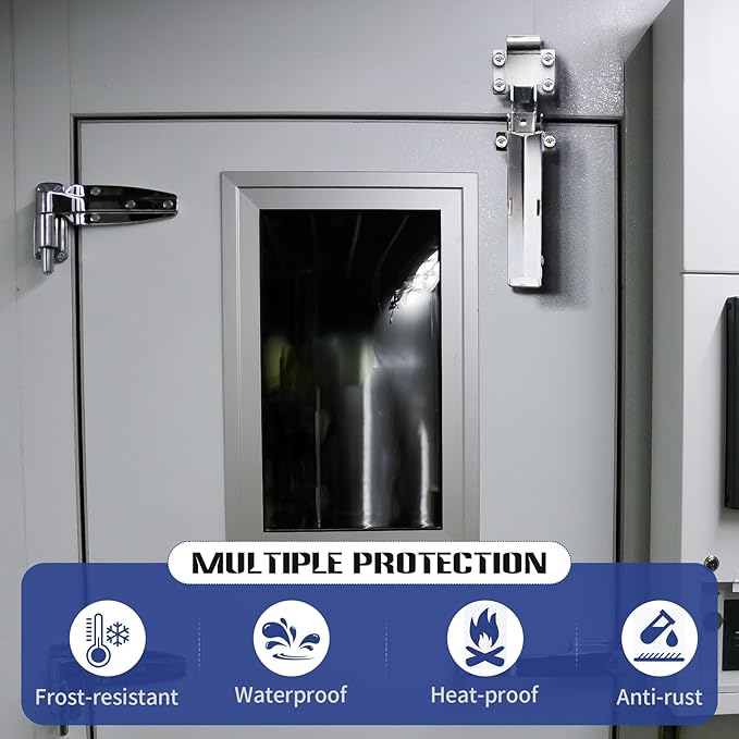Hydraulic Door Closer, Exposed Installation. Door Closer for Heavy Duty Doors, Walk-in Freezers, Fire Doors and Warehouse Doors | 600,000 Cycles Tested, with Flush to 3/4 Inch Hook