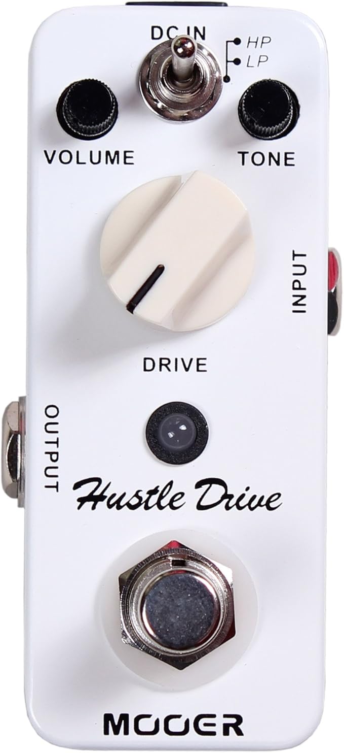 MOOER Hustle Drive Electric guitar distortion pedal, 2 working modes: high/low peak mode, suitable for different musics