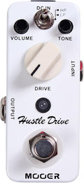 MOOER Hustle Drive Electric guitar distortion pedal, 2 working modes: high/low peak mode, suitable for different musics