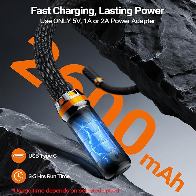 HYAKO S1 3D Flexible Pro Back Massage Rope - Handheld Vibration Therapy Massager & Hands-Free for Lower Back Pain Relief, 3000-7000 RPM Deep Tissue Muscle Massage Gun,Ideal for Athletes,Gym & Home Use