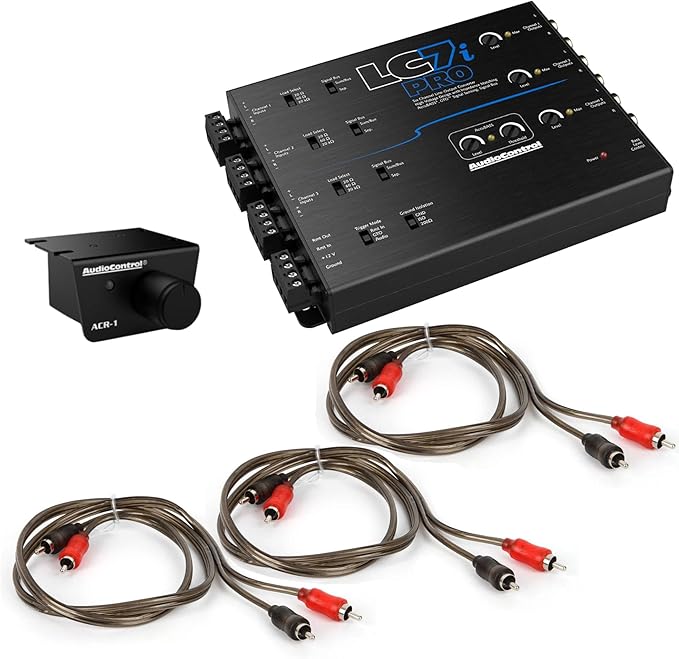AccuBASS 6-Ch Line Out Converter Kit - LC7iPro Processor and 3ft Oxygen Free RCA Cables