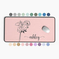 Hilis Personalized Gift Custom Mouse Pad, Personalized Birth Flower, Color and Name. Gaming Office Work Desk Mat, 4 Sizes Mousepad, Office Supplies & Desk Accessories