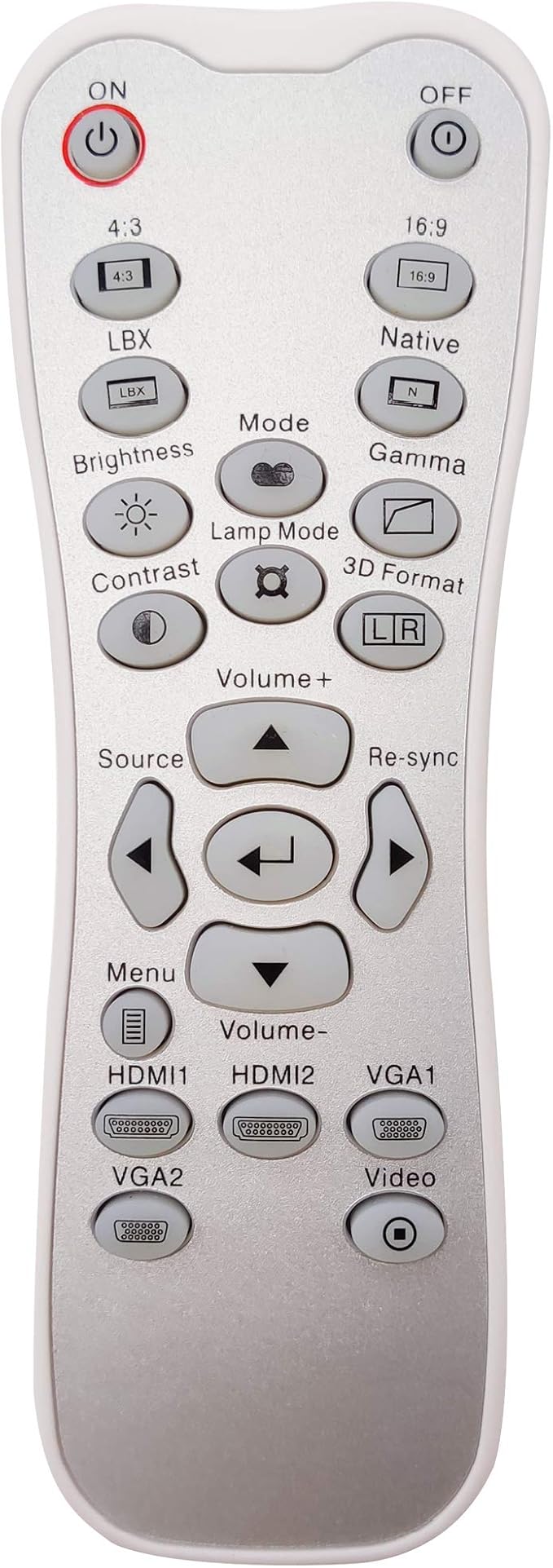 INTECHING BR-3067B Projector Remote Control for Optoma DH1011, EH300, HD131X, HD131Xe, HD131Xw, HD25, HD2500, HD25e, HD25-LV, HD25-LV-WHD, HD30, HD30B