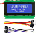 FREENOVE I2C IIC LCD 2004 Module, TWI Serial 20x4 Display, Compatible with Arduino Raspberry Pi Pico ESP32 ESP8266