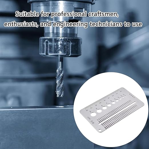 High-Precision Crack Width Gauge, Stainless Steel Precision Scale Home Inspection Crack Measuring Tool for Wall Inspection, Construction Monitoring, Home Maintenance