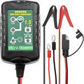 6V 12V Battery Charger 1.5A Automatic Battery maintainer trickle Battery Charger Smart Float Charger for auto car Motorcycle Lawn Mower Boat Motorcycle Snowmobile