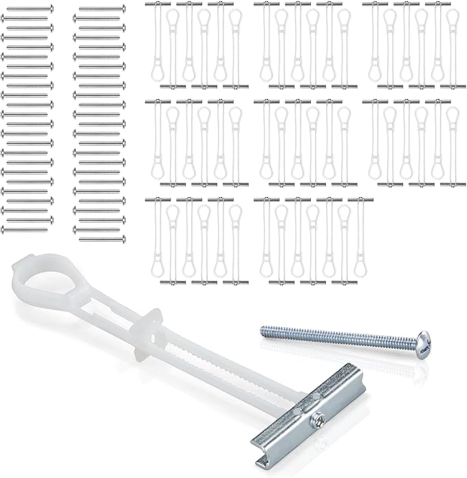CondoMounts EDA1451 Universal Wall Mounting Anchors | Steel | NO Stud | Metal | TV Mount Metal Studs | Cabinets | Holds 90lbs | Includes 50 Elephant Anchor Set & Mounting Kit