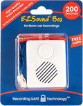 EZSound Box - 10 inch Extension Play Button for Stuffed Animals, Craft Projects, School Presentations, Hobbies, Personalized Items, Model Trains, etc - 200 Seconds - Rerecordable Thru Audio Port