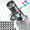 Optical Snoot for Bowens Mount Light,Photography Spotlight Projector for Tiktok Portraits Shape The Light Compatible with Aputure Amaran 60D/XS/100X/D 200D/GODOX SL60,4 Color Filters and 25 Gobos