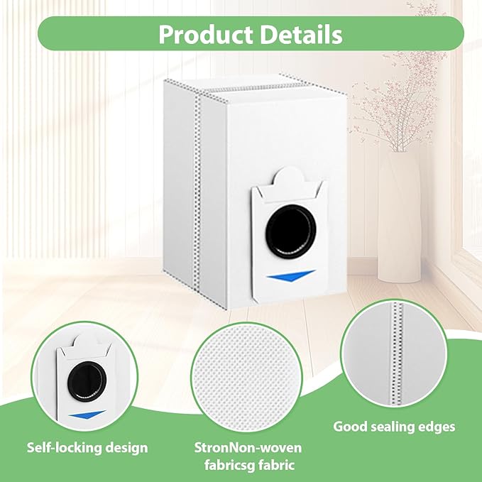 10 Packs Replacement Vacuum Cleaner dust Bags Compatible with ECOVACS DEEBOT T30S COMBO/X2/X2 PRO/ X2 Comb Robot Vacuum Cleaner（not fit ECOVACS DEEBOT T30/T30S/X2 Omni)
