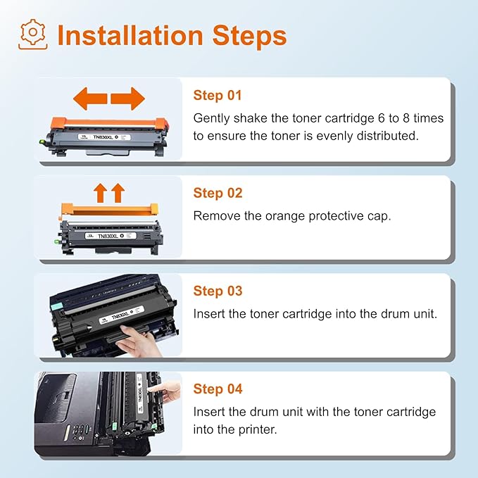VLOVEINK TN830XL TN830 Toner Cartridge Replacement for Brother TN830XL TN830 XL/V/R 830 XL Toner Cartridge for Brother Printer HL-L2460DW DCP-L2640DW HL-L2405W MFC-L2820DW High Yield, 5 Black
