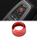 Auovo Rearview Mirrors Knob Ring Compatible with Subaru BRZ for Toyota GR86 2022-2024 2025 2026 Interior Accessories Mirror Control Switch Button Ring (Rearview Mirrors Knob Cover-1 Piece, Red)