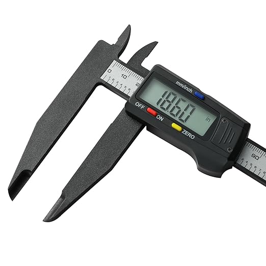 SCITOOLS Digital Caliper 0-8" Measuring Tool, Micrometer Caliper with Auto-Off Feature, Interchangeable Between inches and millimeters for Jewelry Measurement and 3D Printing