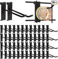 Alffun 50 Pack Gridwall Hooks, 6 Inch Metal Display Hanging Hooks, Heavy Duty Grid Wall Panels Accessories for Retail, Craft Shows, Garage Storage, and Home Organization, Black
