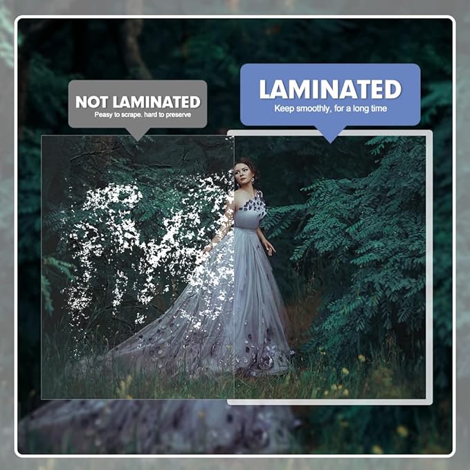 Laminating Sheets, PANDRI 200 Pack 5 Mil Thermal Laminating Pouches Holds 11 x 17 Inch, Plastic Laminator Paper 11.5 x 17.5 Inch, Clear Round Corner