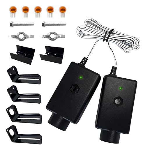 NLDZGA 41A4373A Garage Door Safety Sensor Compatible with Chamberlain Manufactured Between 1993 to Late 1990s Garage Door Openers,Safety Sensors Beam Eyes with Bracket