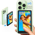 Vlog Selfie Monitor Screen for iPhone 16 and Below, Young Master Magnetic Touchscreen Monitor, 4K 60fps, Audio Sync, 4in Back Camera Monitor for Youtube Tiktok Video Recording, Compatible with Android
