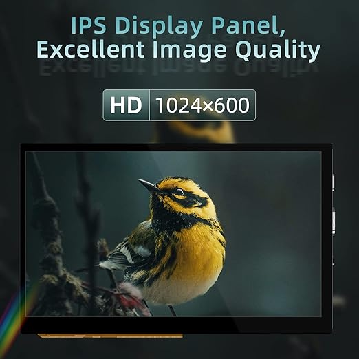 BIGTREETECH 7 inch HDMI Touch Screen Display 1024x600, IPS 160° View Angle Monitor Compatible with Sovol-SV08 Raspberry-Pi 4B, 3B, Banana Pi, Windows 10 8 7