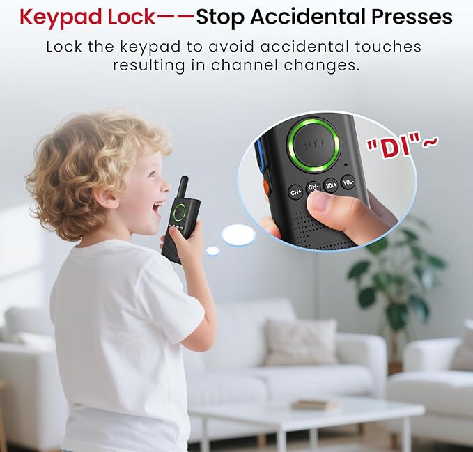 CallToU 2 Way Intercom for Elderly 3300FT Rechargeable 1000mAh Battery, VOX, Ideal for Caregivers & Emergencies Intercoms Wireless for Home/Outdoor Family Communication