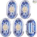 5 Pack WD61 Water Leak Detector for Home, 120dB Water Sensor Alarm for Basement, Leakage Detection Device for Under Sink/Pipe/Drain Drip, Floor Flood in Bathroom/Kitchen/Toilet/Laundry Room, Clear