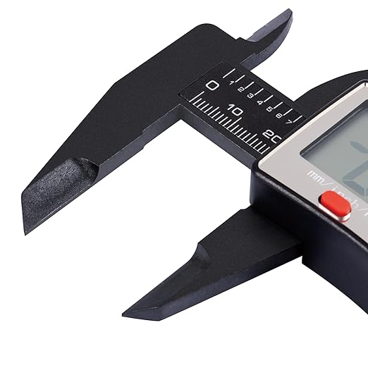 UNIPEC 6″ Digital Caliper – Large LCD, Metric/Imperial/Fraction, 0.0005 in / 0.01 mm, 4-Mode Measure (Outside/Inside/Depth/Step), Hard Case
