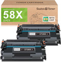CF258X 58X Toner Cartridges Black High Yield with Chip Compatible Replacement for HP 58A 58X CF258A CF258X for LaserJet MFP M428fdw M428fdn M428dw M404 M428 Pro M404n M404dn M404dw Printer(2 Pack)