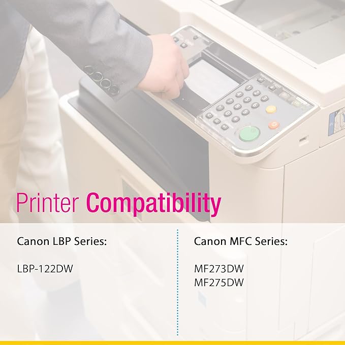 CS Replacement Compatible with Canon LBP 122DW Toner Cartridge 5645C001 to use with MF273DW LBP-122DW MF275DW (Black, 2-Pack)