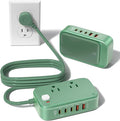 KWRNVO 7-IN-1 Power Strip, 85W PD USB C Power Strip, Desktop Charging Station Outlet Extender with 2 AC Outlets, 3 USB-C and 2 USB-A Ports for Laptop/Phone and More