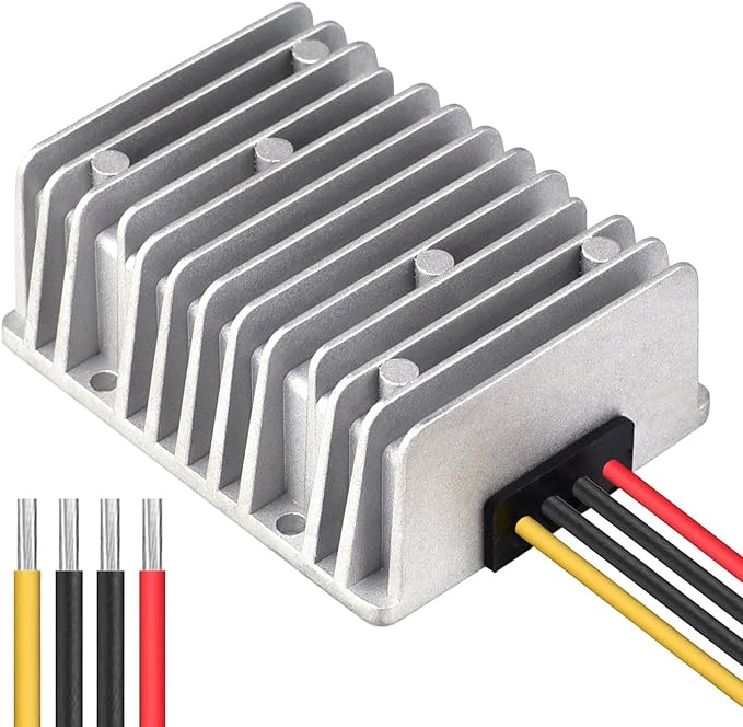 Cllena DC 40V-90V to 24V Converter Voltage Regulator Reducer 48V 60V 72V Step Down to 24V 20A 480W Converter Waterproof Buck Transformer Power Supply for Golf Cart Club Car LED Light