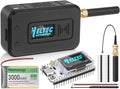 Meshnology 1 Set ESP32 LoRa V3 Module Board with 915 MHz Antenna + 3000mAh Battery + Protect Case - WiFi Blue Tooth SX1262 CP 2102 0.96” OLED Display Type C for Ar duino Meshtastic IOT (N35, Black)