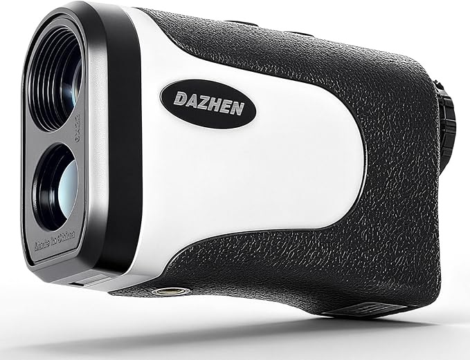 DAZHEN Golf Rangefinder with Slope, 1200 Yards Laser Range Finder Golfing with External Screen, Flag Pole Locking Vibration, 6X Magnification, Golf Accessories for Men