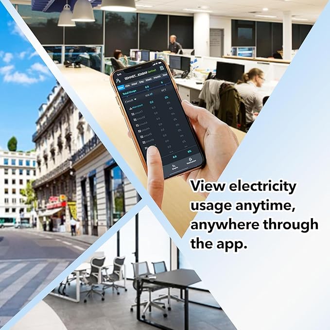 Smart Home Energy Monitor, Measure Power Usage in Real-Time, History with App (2 200A Circuit Level Sensors) - Compatible with Home Assistant