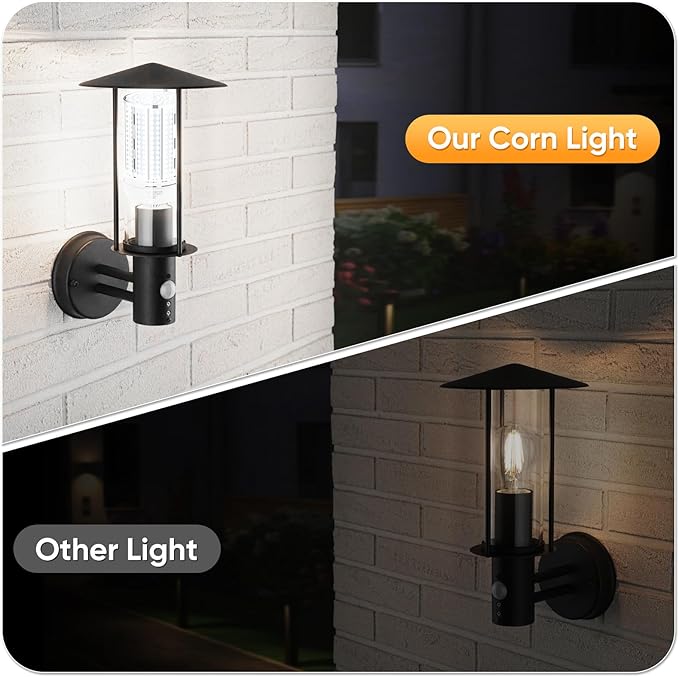 XYCN 2 Pack 240W Corn LED Light Bulb Fanless,5000K Daylight(2400 Watt Equivalent) E26/E39 Large Mogul Base LED Cob Lamp 34,800LM for Outdoor Indoor Garage Warehouse Factory Workshop Street Backyard