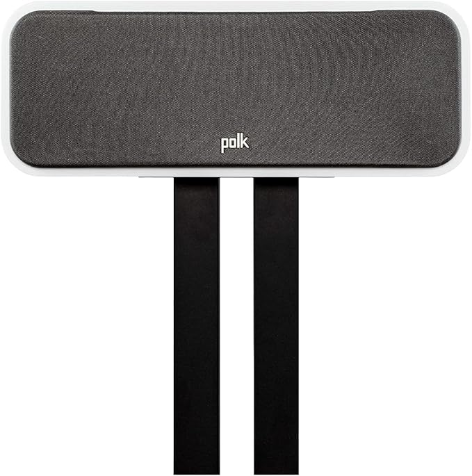 Polk Signature Elite ES30 Center Channel Speaker, Home Theater Speakers, Hi-Res Audio Certified, Dolby Atmos & DTS:X Compatible, 1" Tweeter & Two 5.25" Woofers, Dual Power Port Bass, Stunning White