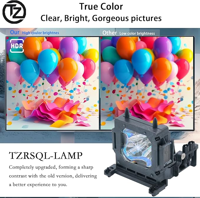 TZRSQL Original LMP-H202 LMP-H201 Replacement Projector Lamp Bulb for Sony VPL-HW30AES HW30ES HW50ES HW55ES VW95ES HW30 HW30ES SXRD HW40ES HW10 VW80 HW15 VW85 GH10 HW20 VW90ES VW70 with Housing