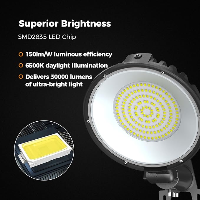 AIKVSXER 200W LED Barn Light 30000LM Dusk to Dawn LED Outdoor Area Security Light with Photocell IP66 Waterproof 6500K Daylight for Yard Street Farm Garden Garage 12 Pack