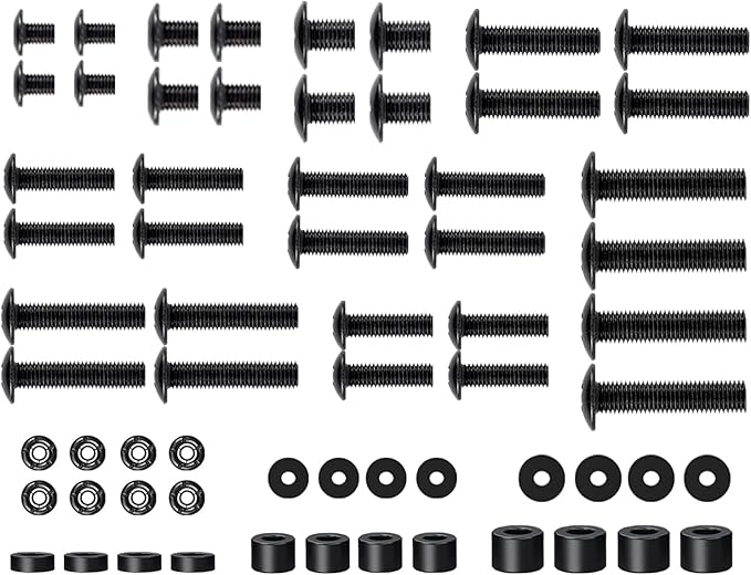 Mounting Dream TV Mounting Hardware TV Mount Screws Kit Comes with M4, M5, M6, M8 Screws, Includes Spacers and Washers, Fits Any TVs Up to 82 Inch, Works with Any Wall Mount MD5754